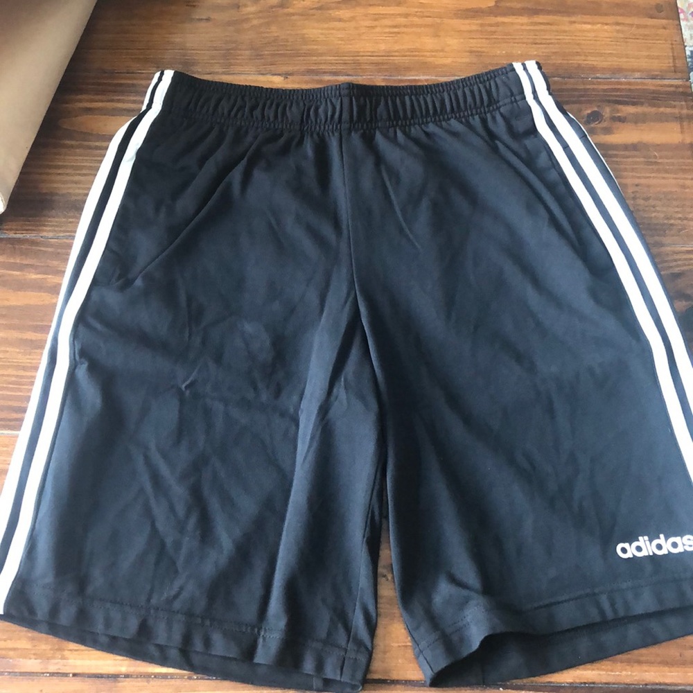 Black adidas shorts